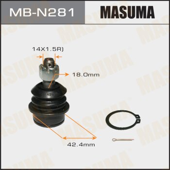 Шаровая опора Masuma mb-n281 front up pathfinder/ r51m | перед прав/лев | - Masuma MBN281