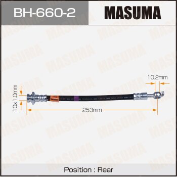 Шланг тормозной masuma N- /rear/ qashqai j10e LH | зад | - Masuma BH6602