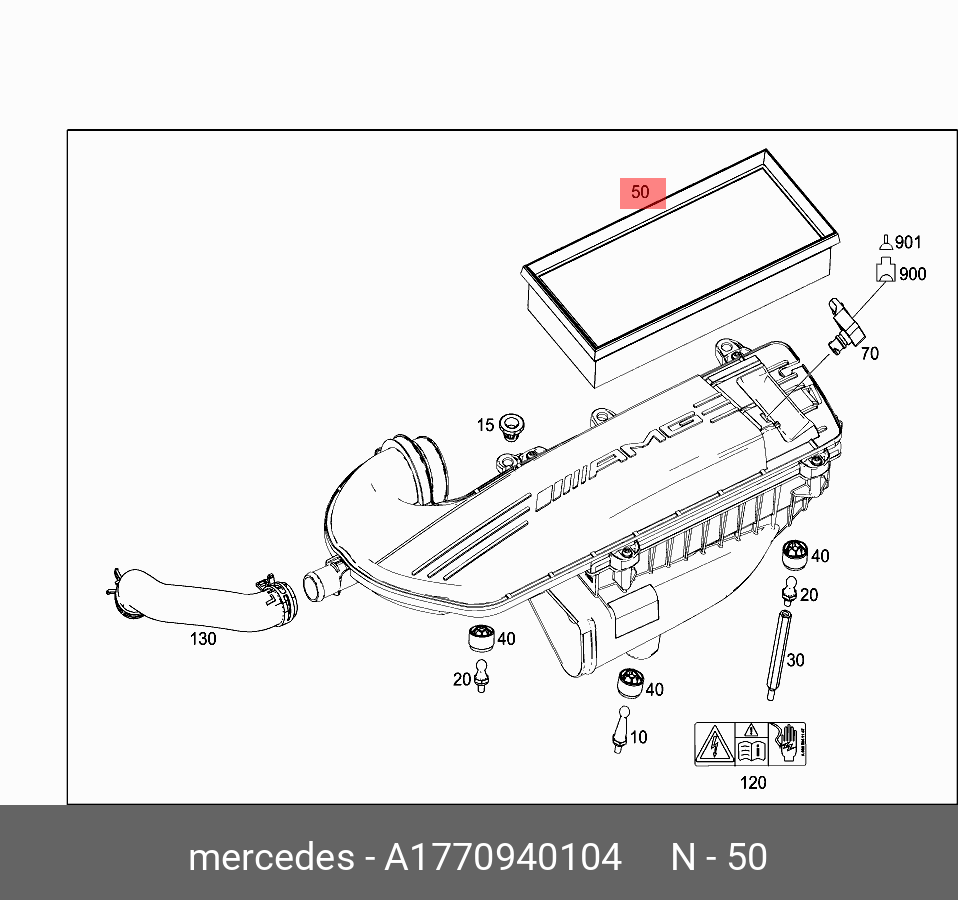Фильтр воздушный - Mercedes 1770940104