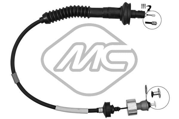 Трос сцепления 206 ALL DS HDI (ch.9583...) automatic - Metalcaucho 80005