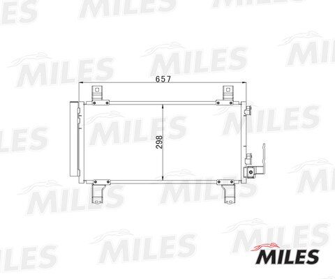 Конденсер mazda 6 1.8-2.3/2.0d 02- - Miles ACCB068