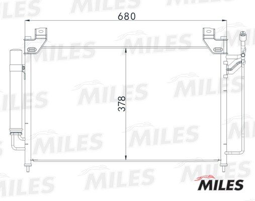 Конденсер mazda cx-7 2.3 07- - Miles ACCB084