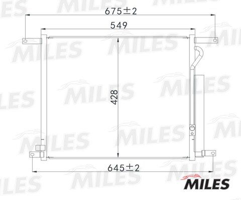 Конденсер chevrolet aveo 1.4 08- - Miles ACCB067