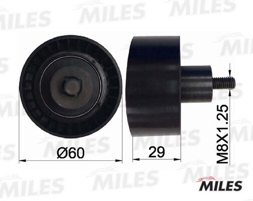 Ролик ремня ГРМ ford mondeo/focus 1.6-2.0 -04 - Miles AG02030
