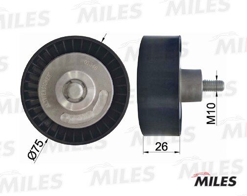 Ролик ремня приводного BMW e60/65 2.0/2.5/3.0 03- - Miles AG03103