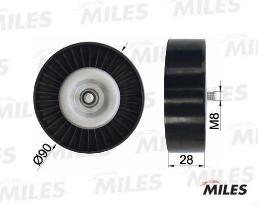 Ролик ремня приводного MB w203/w211 m271 1.8-2.3 02- - Miles AG03078