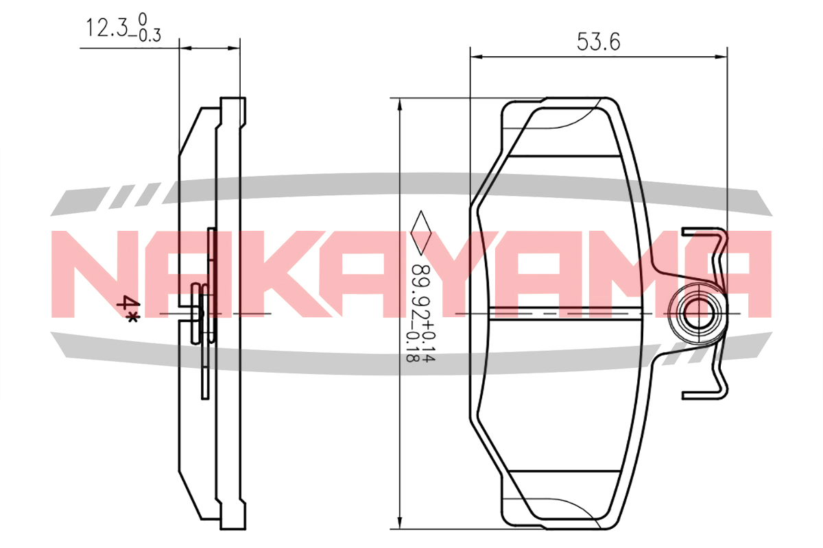 Колодки тормозные дисковые задн. volvo S90 97-98, - Nakayama HP8653NY