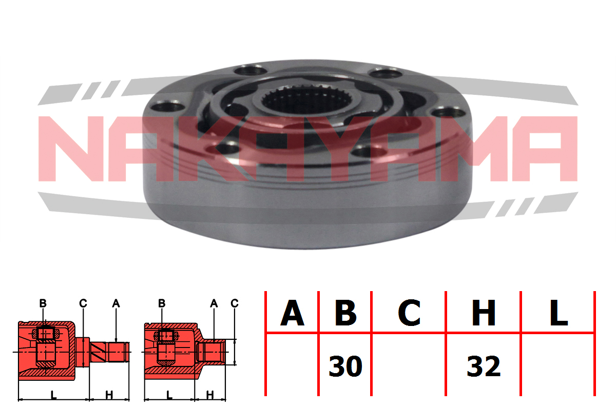 Шрус внутр. к-кт VW T4 2.5tdi/2.8v6/1.9tdi 4 Motio - Nakayama NJ7087NY