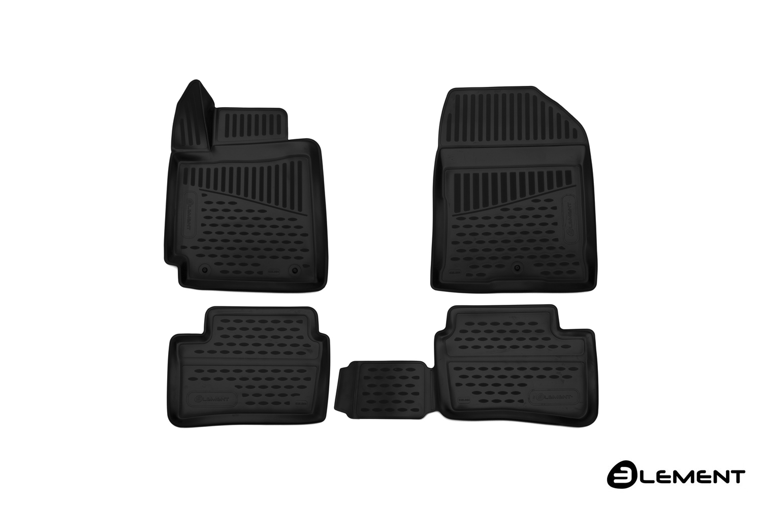 Коврики 3D в салон KIA Picanto, 2017->, хб., 4 шт. (полиуретан) - NOVLINE ELEMENT3D2564210