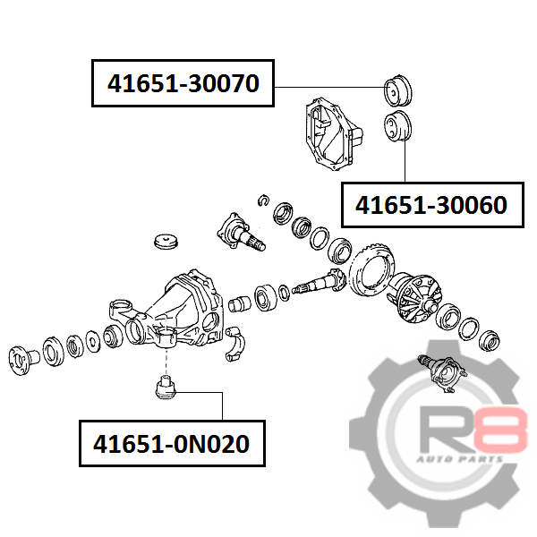 Сайлентблок - R8 R84165130060
