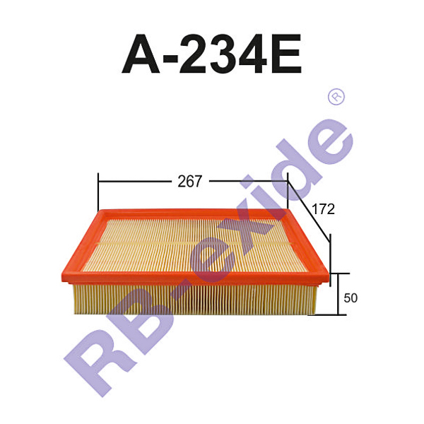 A-234e c27105 (фильтр воздушный) - Rb-exide A234E