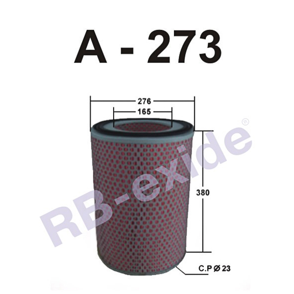 A-273/361/568 (фильтр воздушный) - Rb-exide A273