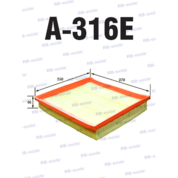 A-316e c27161 (фильтр воздушный) - Rb-exide A316E