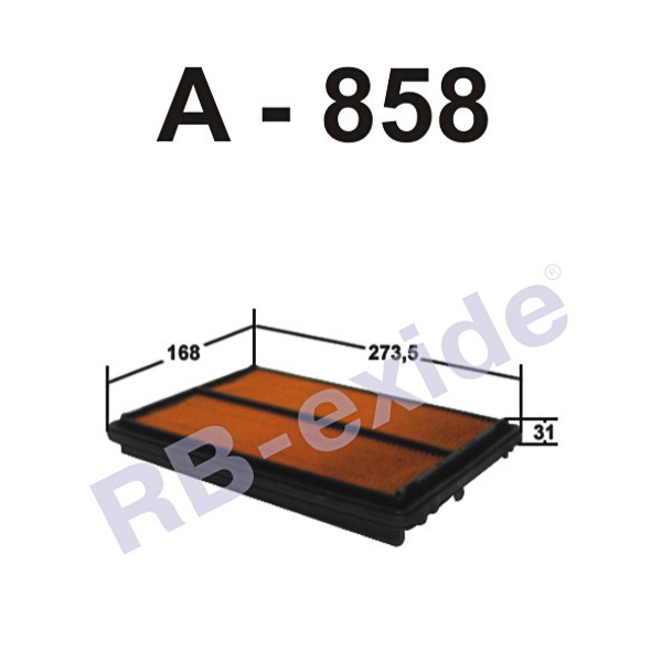 A-858/a-859 17220-pca-000 (фильтр воздушный) - Rb-exide A858