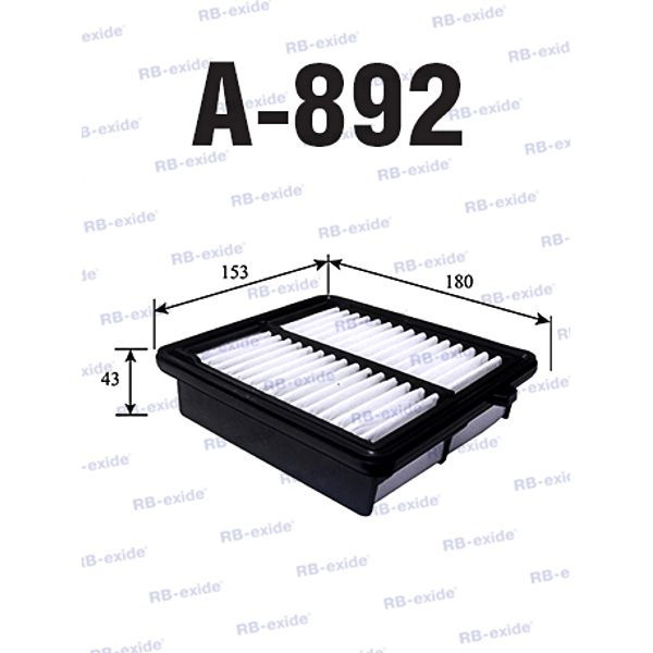17220-rbj-000 (фильтр воздушный) - Rb-exide A-892