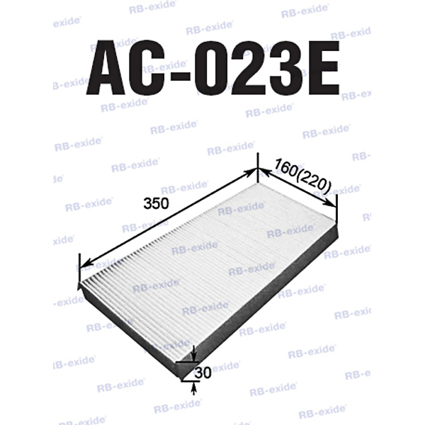 Ac-023e cu3567 (фильтр салонный) - Rb-exide AC023E