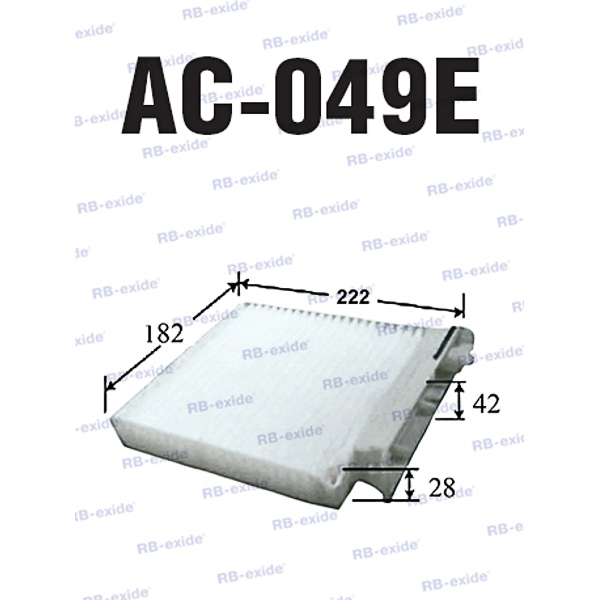 Ac-049e 27891-ax010 (фильтр салонный) - Rb-exide AC049E