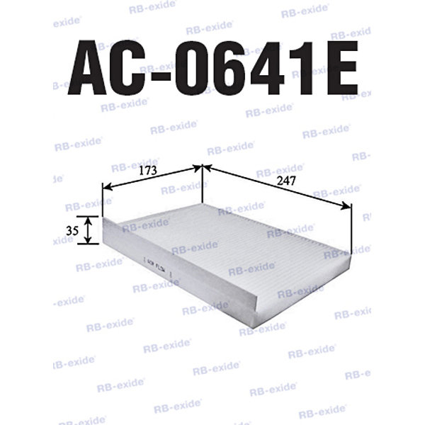 Ac-0641e 97133-2l000 (фильтр салонный) - Rb-exide AC0641E