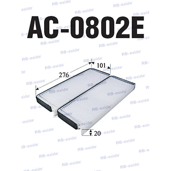 Ac-0802e 68120-0803a (фильтр салонный) - Rb-exide AC0802E