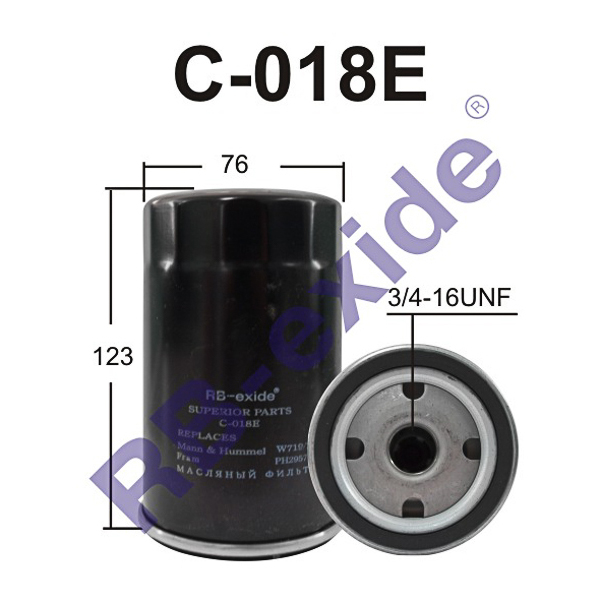 C-018e 11429061198 (фильтр масляный) - Rb-exide C018E