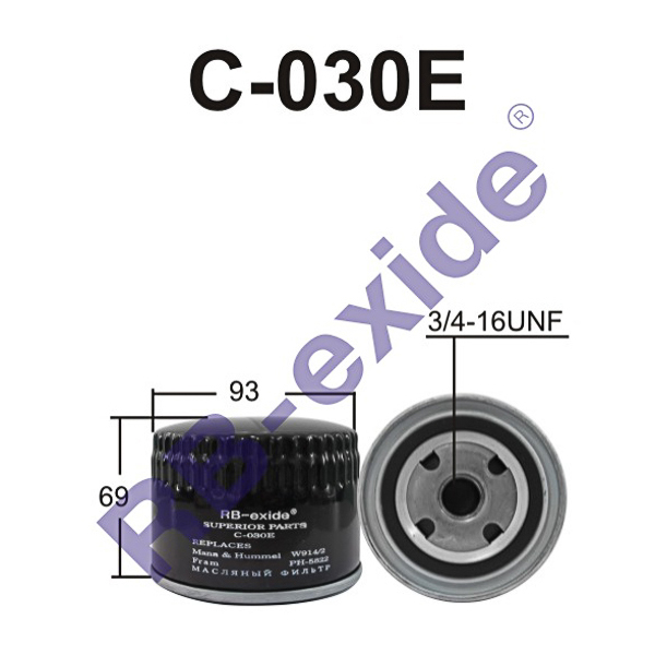 C-030e 2108-1012-005 (фильтр масляный) - Rb-exide C030E