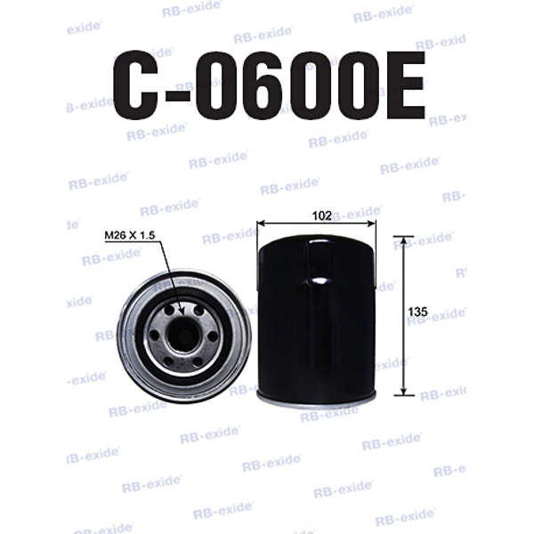 C-0600e 26300-42030 (фильтр масляный) - Rb-exide C0600E