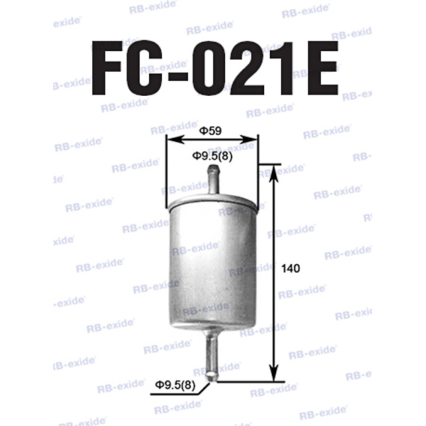 Fc-021e 8-25055-364-0 (фильтр топливный) - Rb-exide FC021E