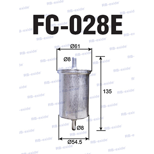Fc-028e 16400-00qag (фильтр топливный) - Rb-exide FC028E