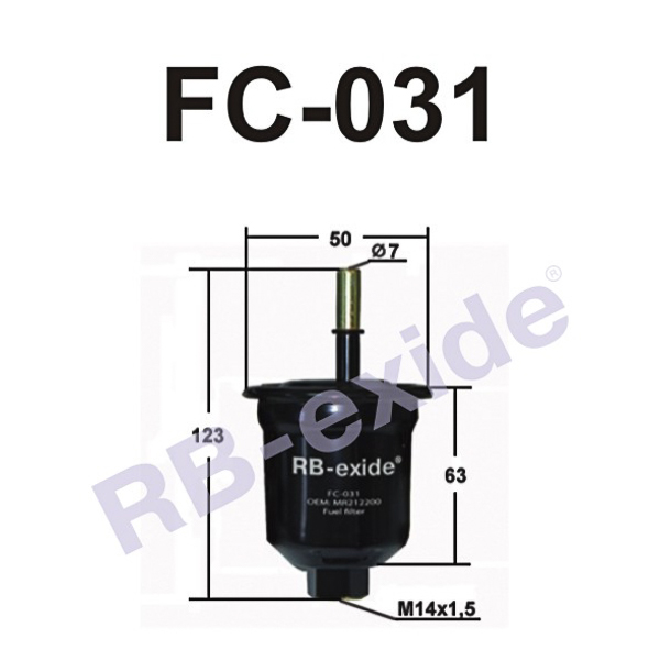 Fc-031 mr212200 (фильтр топливный) - Rb-exide FC031
