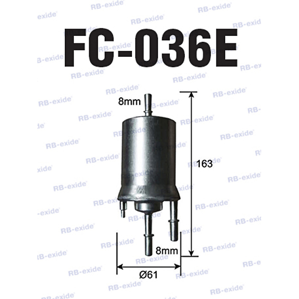 Fc-036e wk69/2 (фильтр топливный) - Rb-exide FC036E