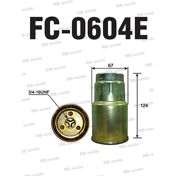 Fc-0604e wk612/4 (фильтр топливный) - Rb-exide FC0604E