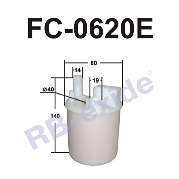 Fc-0620e 31911-2d000 (фильтр топливный) - Rb-exide FC0620E
