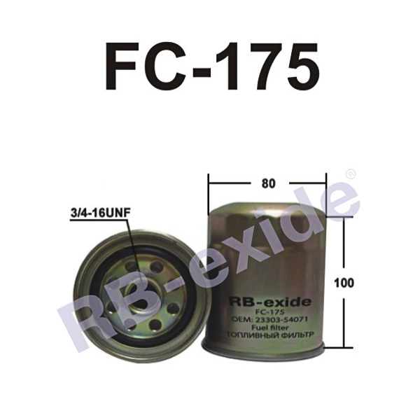 Fc-175 23303-54071 (фильтр топливный) - Rb-exide FC175