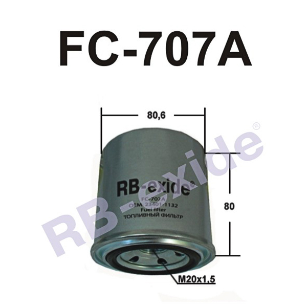 Fc-707a 23401-1132 (фильтр топливный) - Rb-exide FC707A