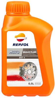 Тормозная жидкость RP moto DOT 4 brake fluid, 500 ml баллон - REPSOL RP713A56