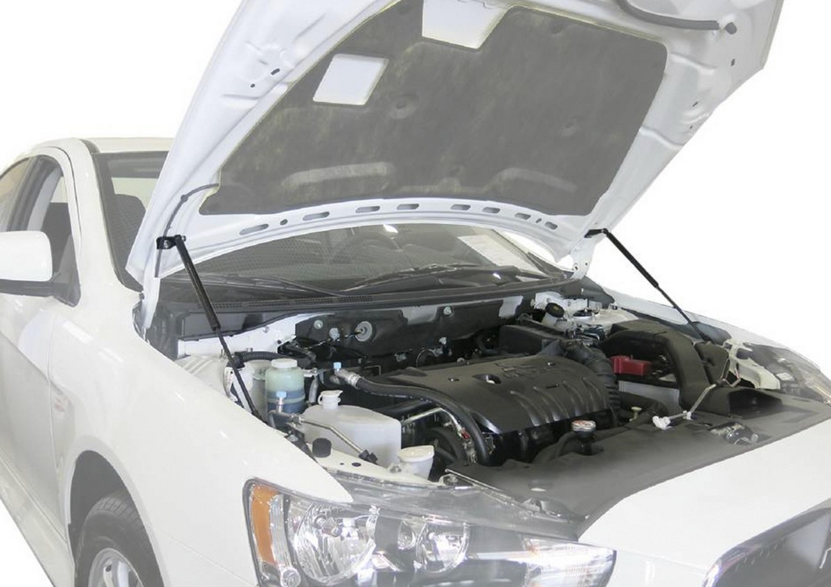 (Автоупор) Амортизаторы капота Mitsubishi Lancer x - Rival UMILAN012
