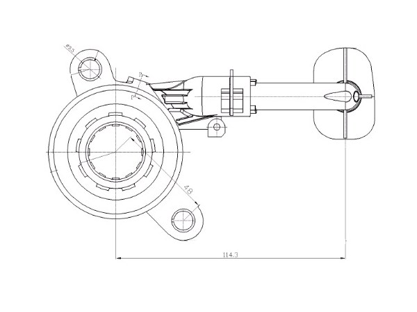 Выжимная муфта сцепления nissan almera/qashqai/renault logan 1,5D/1,6i - SAT ST-30620-00Q0J