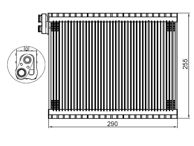 Испаритель кондиционера toyota LC prado 120 /hilux/4runner /FJ cruiser /lexus gx470 02-05 - SAT ST8850135100