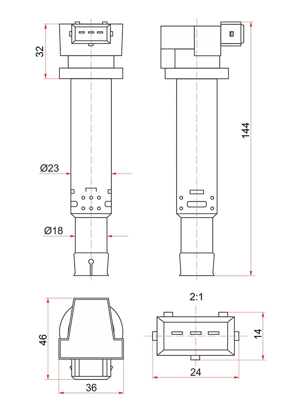 Катушка зажигания chery qq11 - SAT STS113705110EA