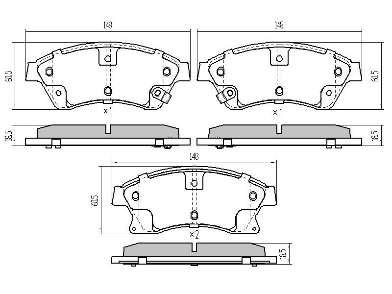 Колодки тормозные FR chevrolet cruze 1,6 09- | перед | - SAT ST13301207