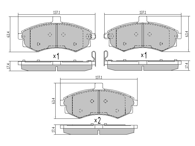 Колодки тормозные FR hyundai elantra - SAT ST5810117A10