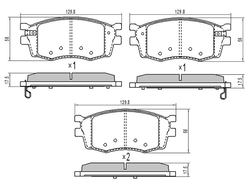 Колодки тормозные перед KIA RIO 05-11 | перед | - SAT ST581011GA00