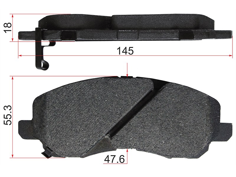 Колодки тормозные FR mitsubishi outlander 05-12/colt cy2a 07-/lancer cs5# 00-07 | перед | - SAT ST4605A261