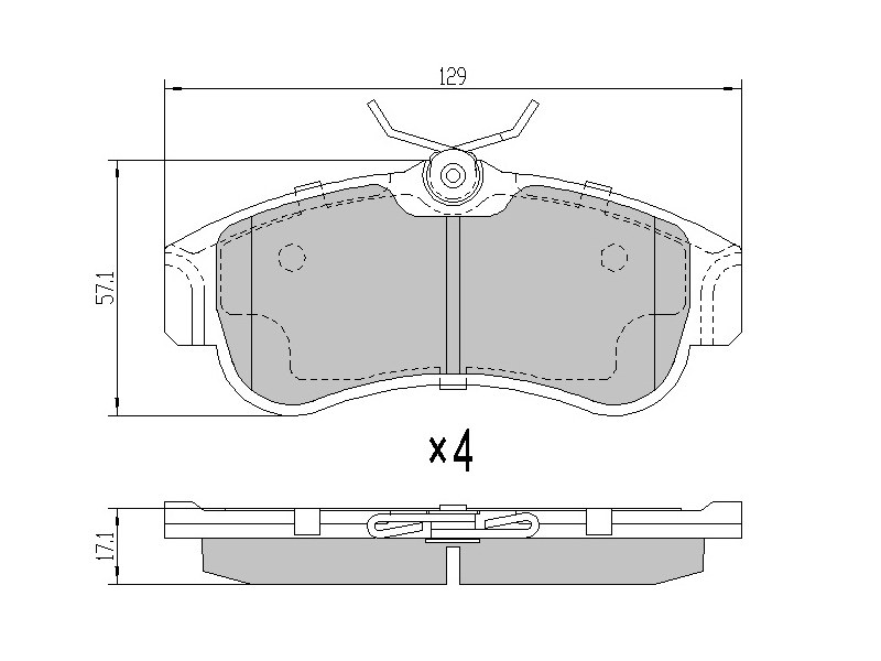 Колодки тормозные FR nissan almera n15/16/primera p10/11 - SAT ST410604M525