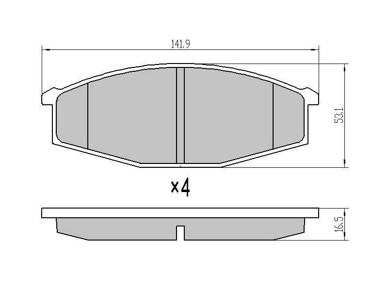 Колодки тормозные FR nissan patrol Y60 - SAT ST41060C7025