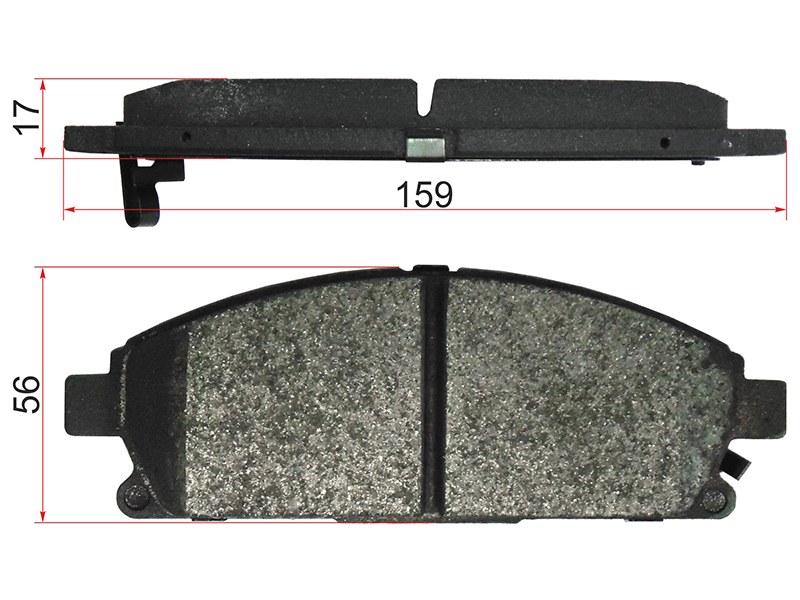 Колодки тормозные FR nissan X-Trail/Terrano/Elgrand 50 - SAT STAY040NS087