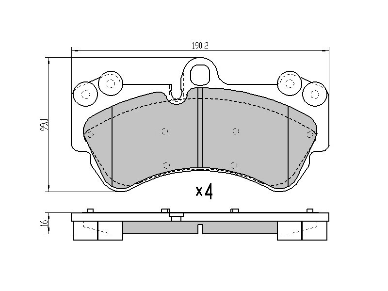 Колодки тормозные FR porsche cayenne 03-10/ VW touareg 02- - SAT ST7L0698151Q