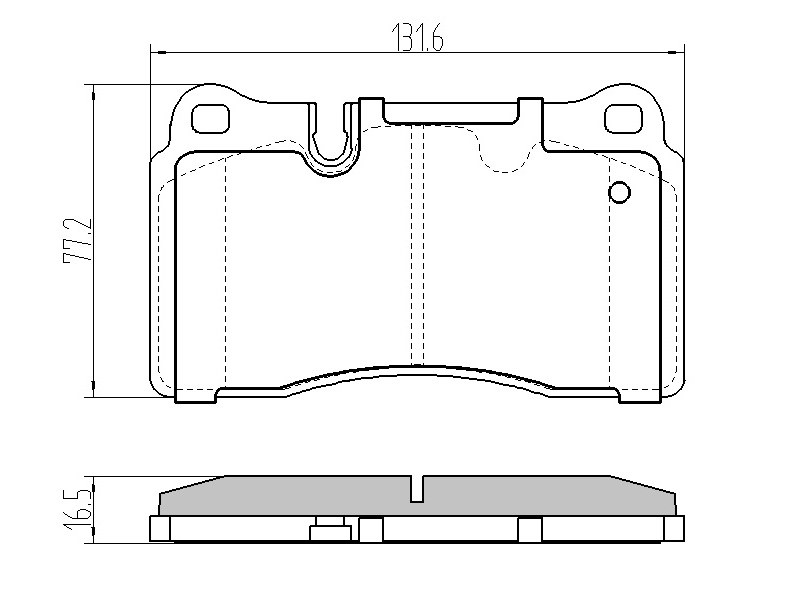 Колодки тормозные FR range rover 05-10, range rover sport 05-10 - SAT STSFP500070