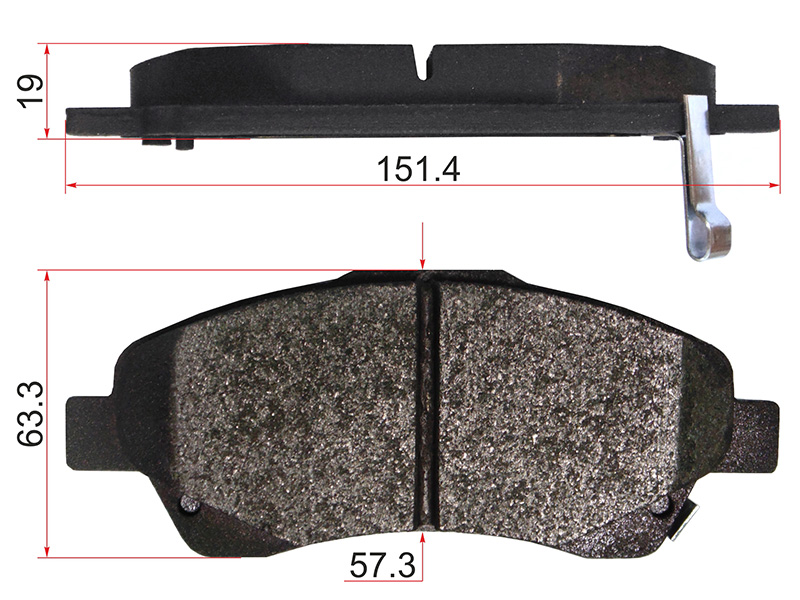 Колодки тормозные FR toyota avensis 03- - SAT ST0446505170