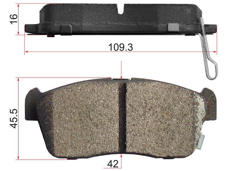 Колодки тормозные FR toyota passo 04- - SAT ST04465B1010
